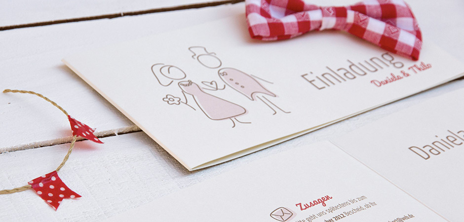Hochzeitspapeterie Daniela und Thilo